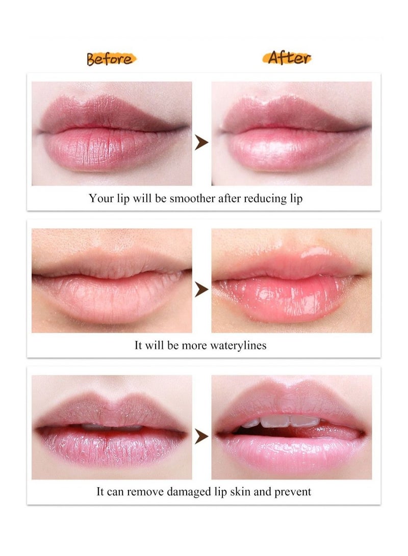 LANBENA بلسم الشفاه حمض الهيالورونيك من LANBENA مرطب للشفاه ومكثف للشفاه يقلل الخطوط الدقيقة ويخفف الجفاف حماية طويلة الأمد عناية مغذية للشفاه - Image 4