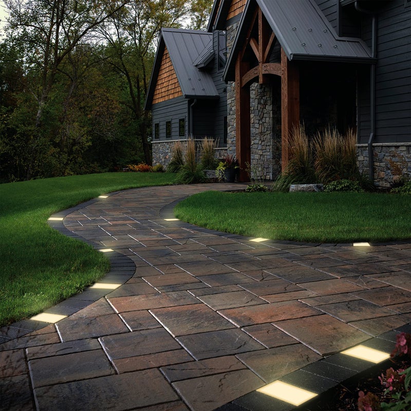LUMENGY Paver Light 4x8 Inch (3.93x7.87), 2700K Warm White, Glare-Free Brick Lighting for Driveways, Walkways, Pool Decks and Patios, 12V Hardwired, IP67 Waterproof, Drive-Over Rated - Image 2