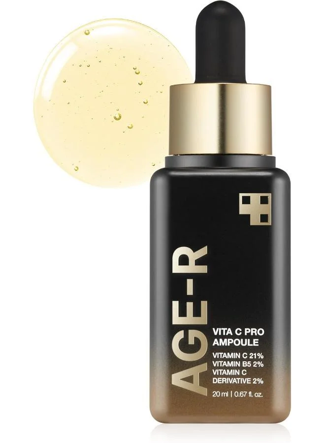Medicube Age-R Vita C Pro Ampoule -Vitamin C Serum for Pigmentation, Uneven Skin Tone, and Hydration