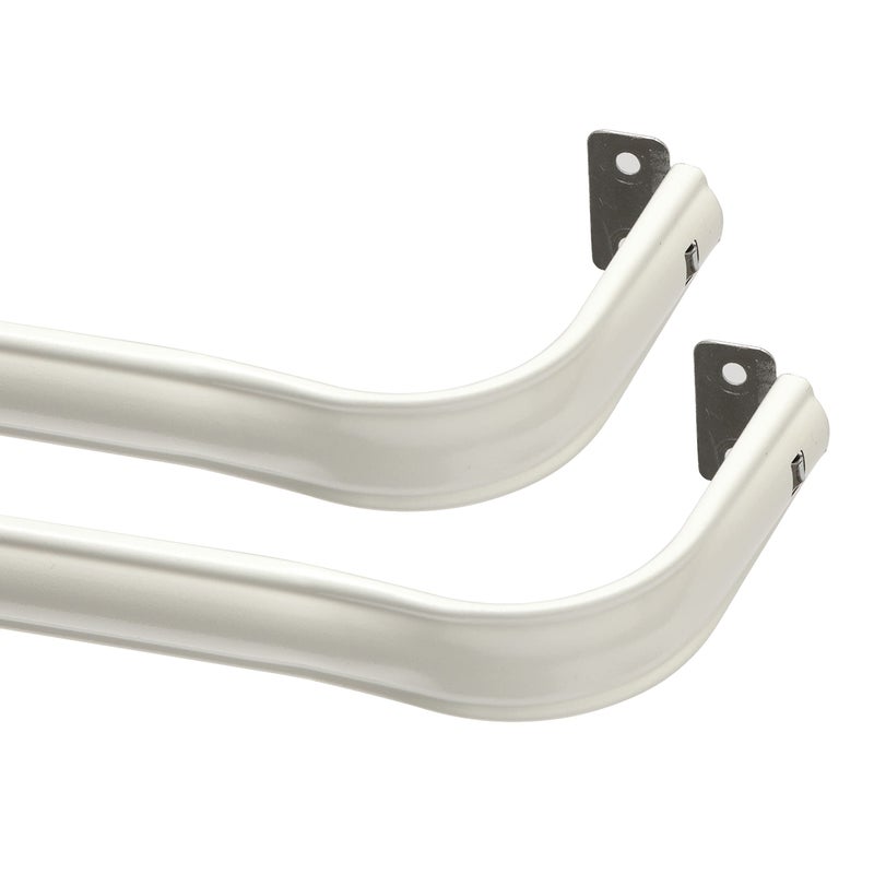 Interior Living 2848 in Superior Hold Premium Curtain Rod 2Pack White