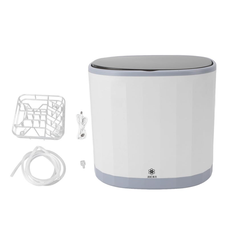 White Portable USB Countertop Dishwasher For Home Office Efficient Cleaning - Image 2