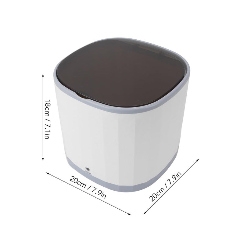 White Portable USB Countertop Dishwasher For Home Office Efficient Cleaning - Image 4