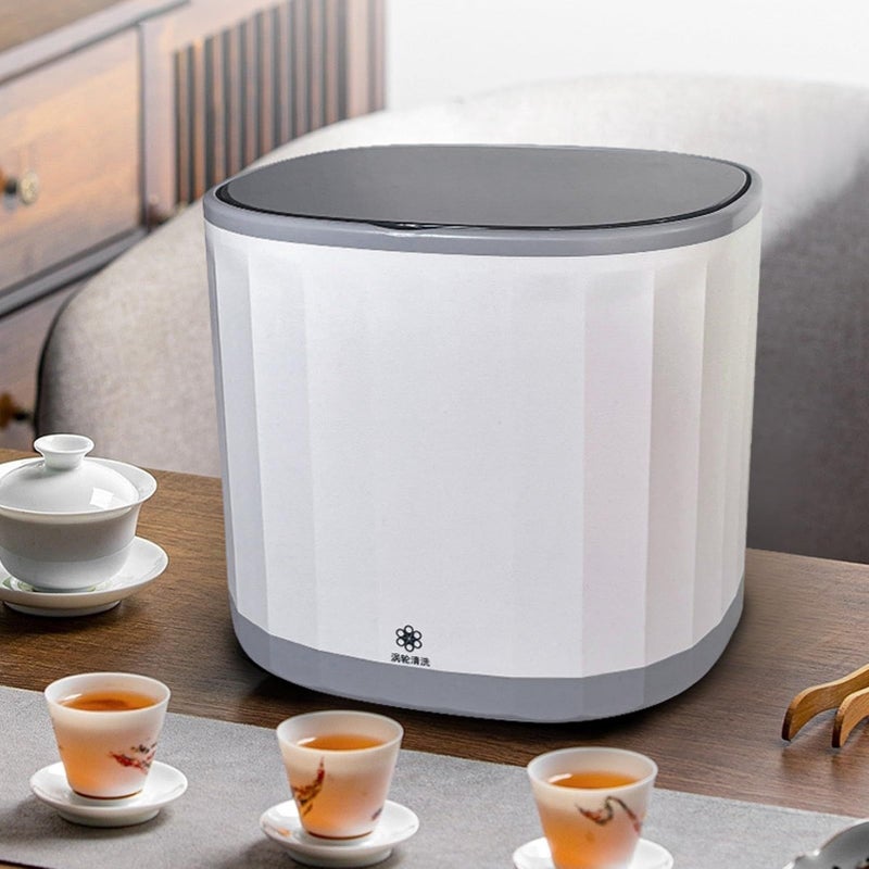 White Portable USB Countertop Dishwasher For Home Office Efficient Cleaning - Image 5