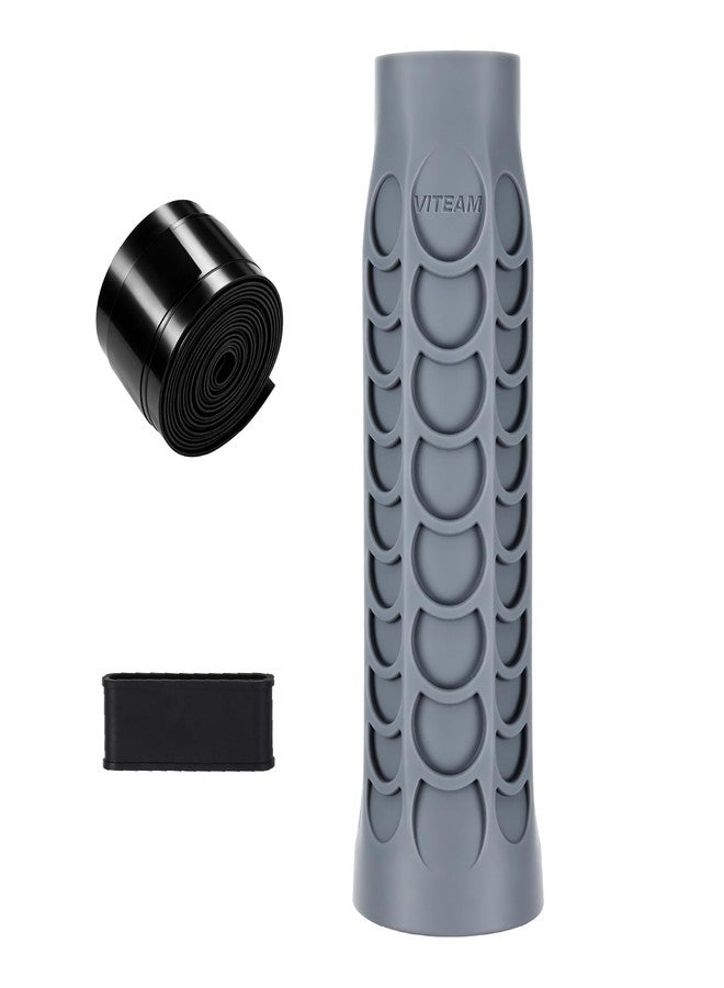 VITEAM Pickleball Paddle Grip Silicone Pickleball Overgrip, Improve Comfort, Reduce Vibration Enhance Grip and Helps Sweaty Hands Grey - Image 1