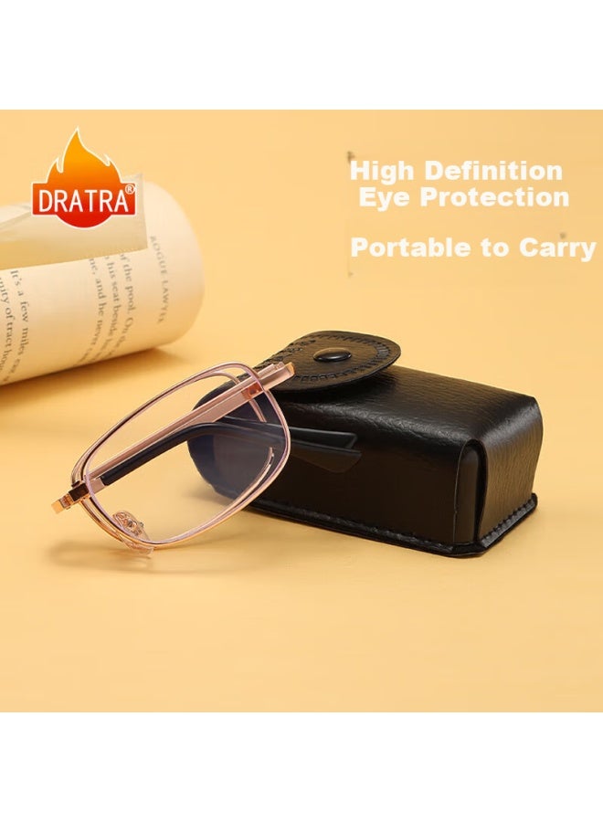 Dratra High-definition Foldable Reading Gl For Men, Anti-blue Light Ultra-light Reading Gl For Women, Portable Presbyopic Gl For Elderly - Image 1