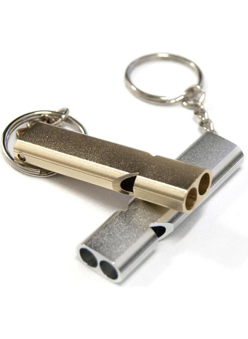 5DM SOS Emergency Whistle Aluminum Whistle Keychain Camping Hiking Accessory Tools