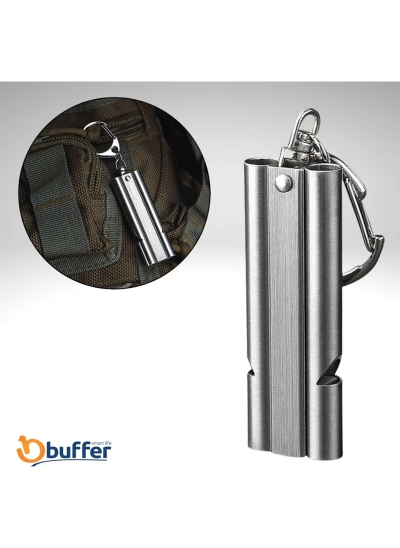 5DM SOS Emergency Whistle Aluminum Whistle Keychain Camping Hiking Accessory Tools