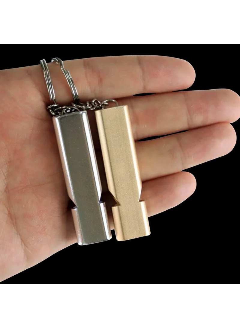 5DM SOS Emergency Whistle Aluminum Whistle Keychain Camping Hiking Accessory Tools
