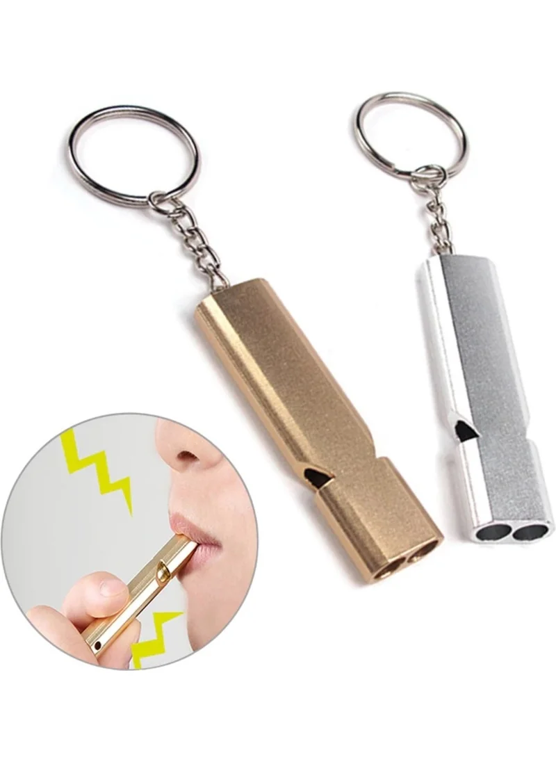 5DM SOS Emergency Whistle Aluminum Whistle Keychain Camping Hiking Accessory Tools