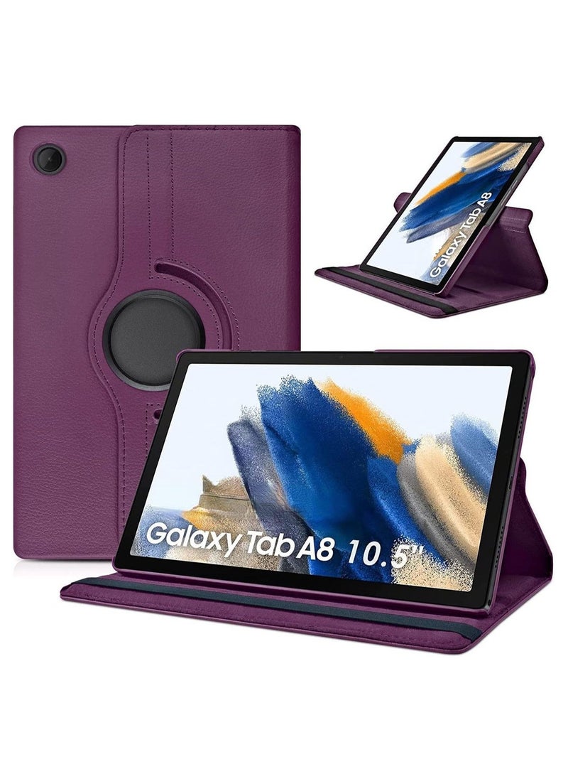 Galaxy Tab A8 Case 10.5 inch,Auto Sleep/Wake 360° Rotating Stand Folio Leather Case - Image 1