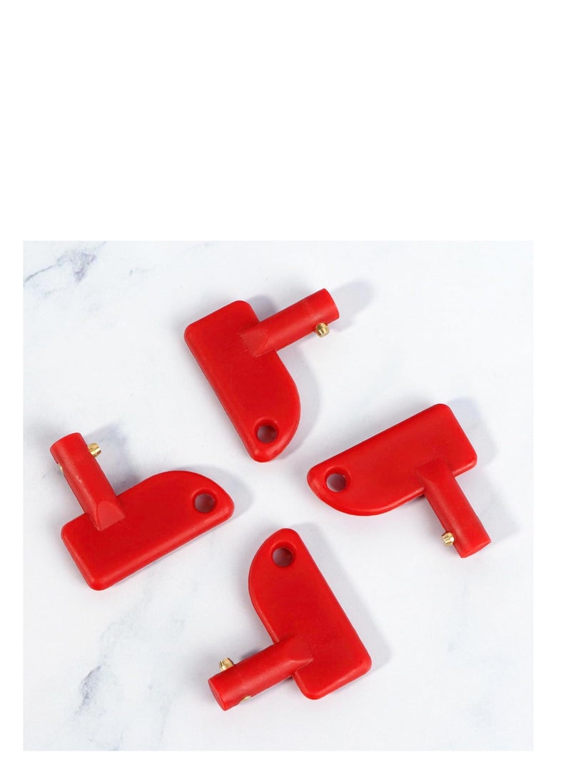KASTWAVE - Battery Disconnect Switch Key 14mm 8 Pcs, Rv Battery Disconnect Key Abs Plastic, Battery Kill Switch Keys for Car Rv ATV Truck Boat Marine - Image 1