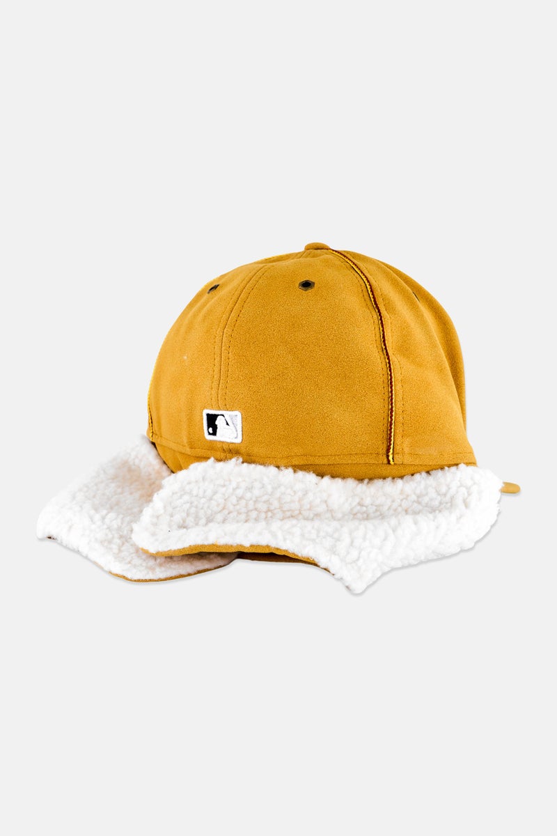 New Era x MLB Men Dogear Fitted Cap, Yellow - Image 2