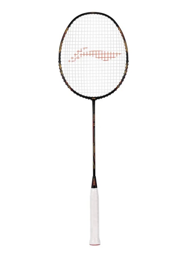 لي-نينج لي نينغ بلايز 100 78G ألياف الكربون Badmiton Racket بدون وتر مع غطاء كامل مجاني Merlot/Gold/Red - تصميم خفيف عالي الأداء للعب الاحترافي - Image 5