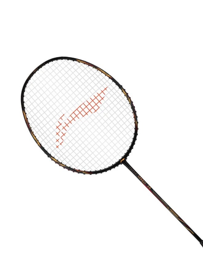 لي-نينج لي نينغ بلايز 100 78G ألياف الكربون Badmiton Racket بدون وتر مع غطاء كامل مجاني Merlot/Gold/Red - تصميم خفيف عالي الأداء للعب الاحترافي - Image 1
