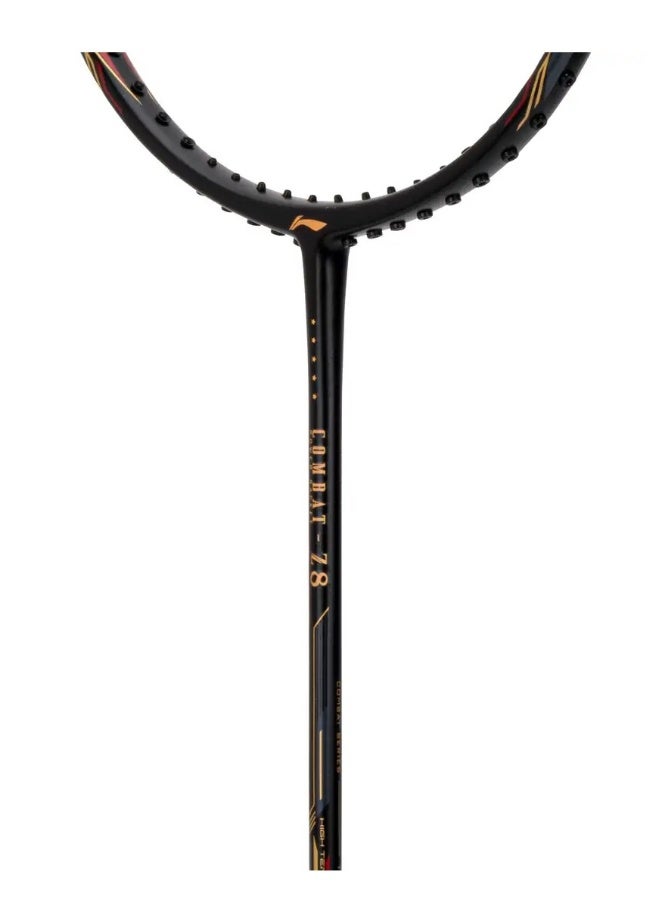لي-نينج لي نينغ بلايز 100 78G ألياف الكربون Badmiton Racket بدون وتر مع غطاء كامل مجاني Merlot/Gold/Red - تصميم خفيف عالي الأداء للعب الاحترافي - Image 3