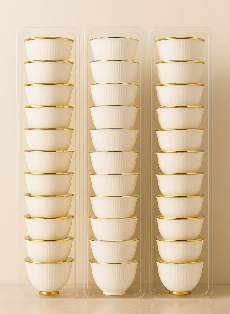 Concept home A set of 2 transparent storage boxes - with an elegant design, perfectly suitable for cups, knives, forks and chopsticks, combining beauty and functionality, suitable for kitchen style. - Image 2