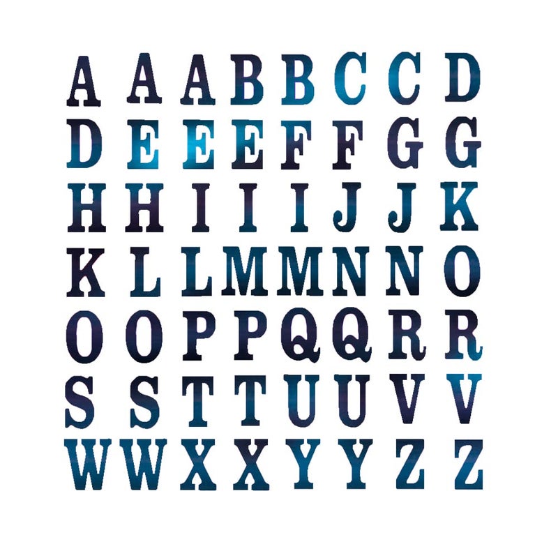 Comet Busters Self-Adhesive Uppercase Metallic Finish Alphabet Stickers for Art & Craft, Decorations, Projects, School Work (Blue) (Letter Size : 15 mm) (STR209) - Image 3