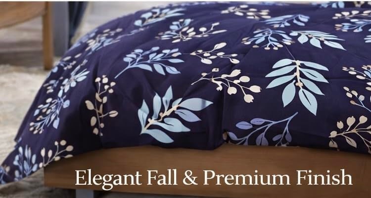 Warisi Floral King Size Duvet Cover 90x100 Inches Glace Cotton Soft Bedding with Zipper Closure, for Blanket King Size, Double Blanket, Razai Double Bed, Comforter Cover - Image 2