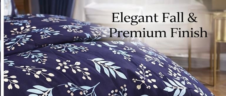 Warisi Floral King Size Duvet Cover 90x100 Inches Glace Cotton Soft Bedding with Zipper Closure, for Blanket King Size, Double Blanket, Razai Double Bed, Comforter Cover - Image 4