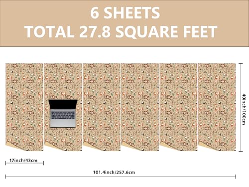 Vnaaem Baby Shower Kraft Wrapping Paper Roll for Kids Boys Girls - Cute Woodland Animals & "Oh BaBy" Baby Gift Wrap for Birthday, Holiday, Baby Shower, Summer Party Favor - 17 in x 20 ft(Total 28.5sq.ft) - Image 4