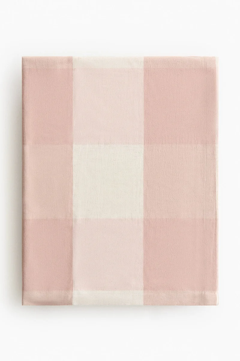 اتش اند ام مفرش طاولة من مزيج الكتان