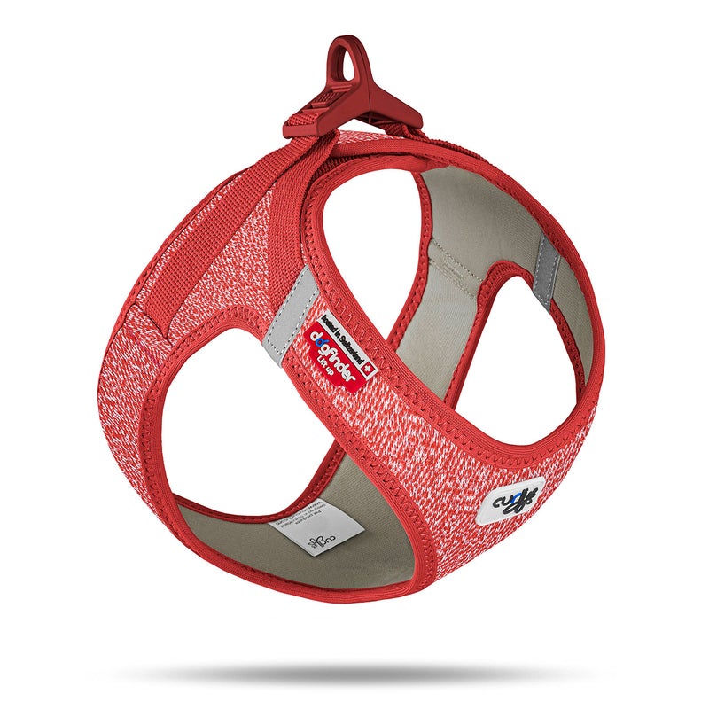 Curli Vest Harness Merino curli Clasp Red 2XS - Image 2
