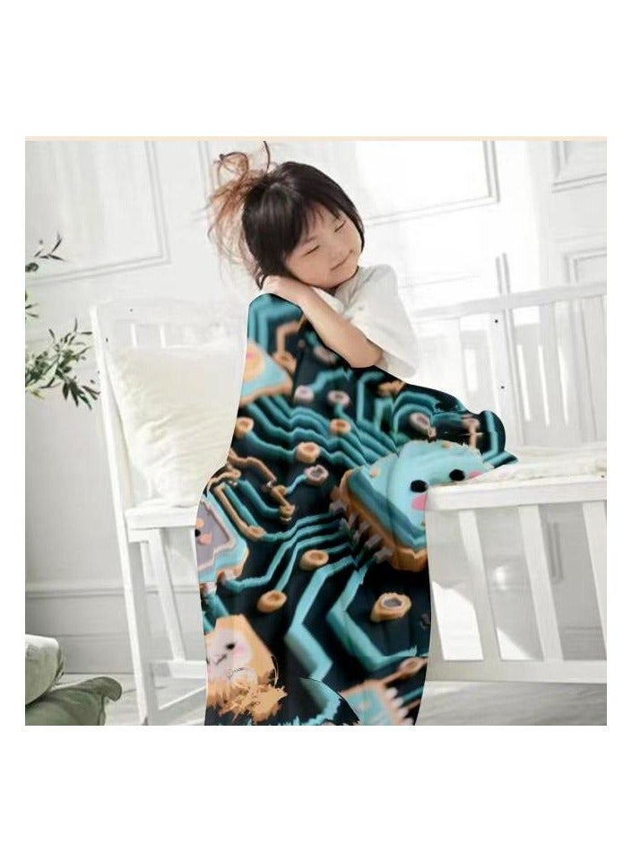 عام بطانية رقيقة من الفانيلا (دافئة ومريحة، ومناسبة للنوم واستخدام الألعاب وإزالة الغبار ومقاومة للرمل) 150 سم * 200 سم - 560 - Image 3