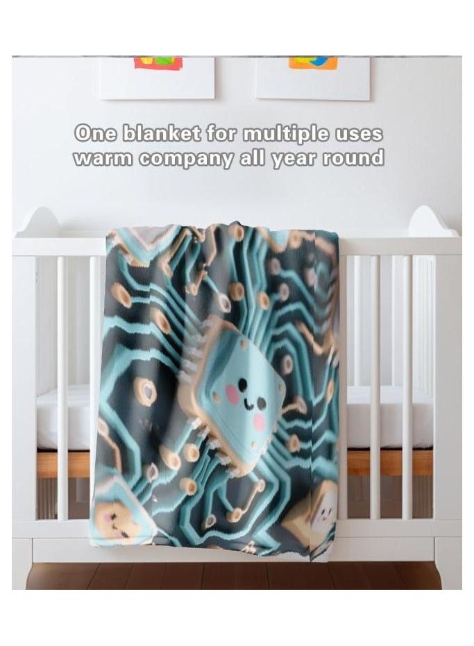 عام بطانية رقيقة من الفانيلا (دافئة ومريحة، ومناسبة للنوم واستخدام الألعاب وإزالة الغبار ومقاومة للرمل) 150 سم * 200 سم - 560 - Image 5