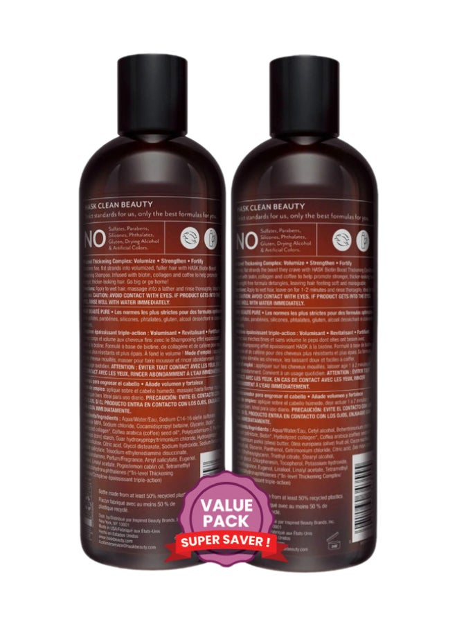 HASK Biotin Shampoo 355Ml + Botin Conditioner 355Ml X2 Value Pack  - Image 2