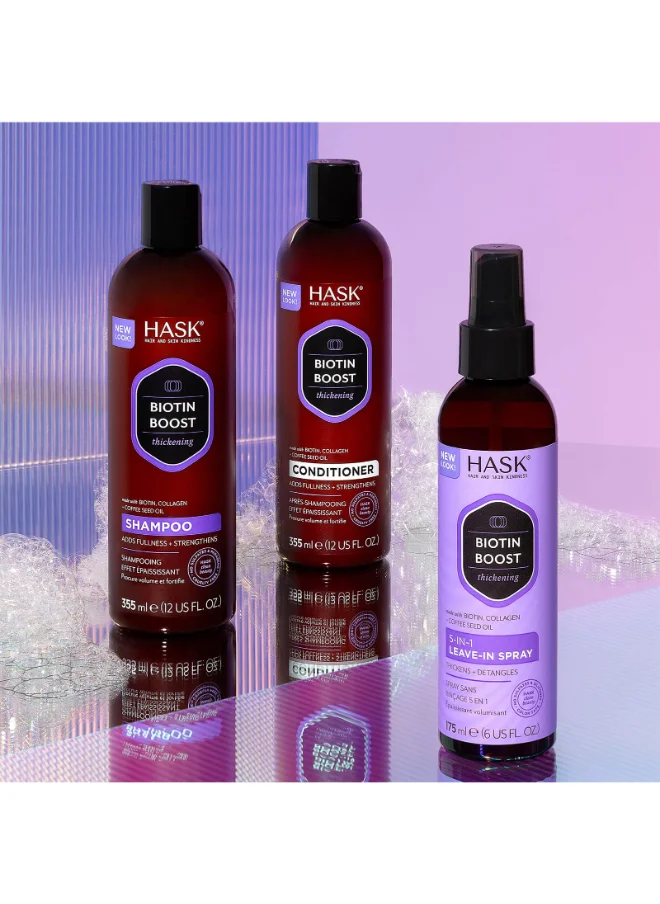 HASK Biotin Shampoo 355Ml + Botin Conditioner 355Ml X2 Value Pack