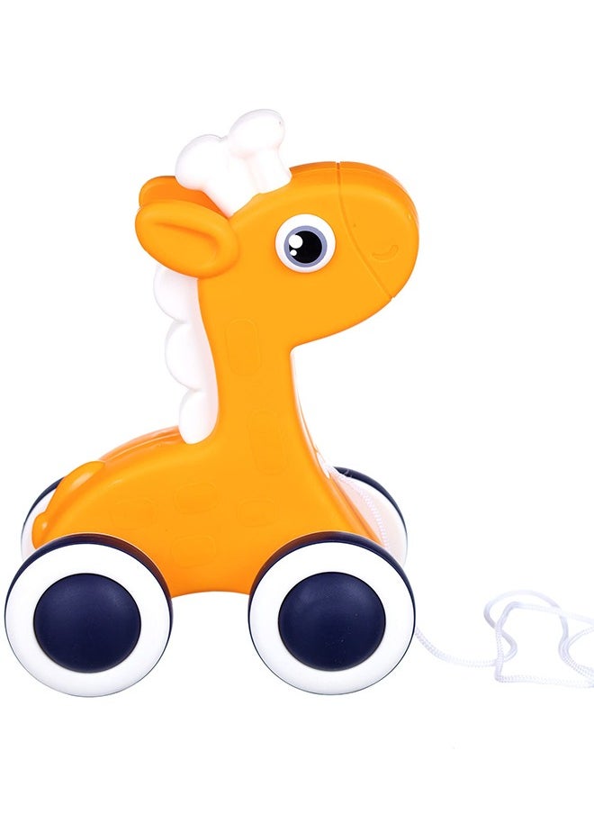 BAYBEE BAYBEE Kids Pull Along Toy with Sound for Toddlers Push & Pull String Baby Sensory Walking Toy Early Development Interactive Kids Toy for Baby Infants Great Birthday Gift for Boys and Girls (Giraffe)  - Image 1