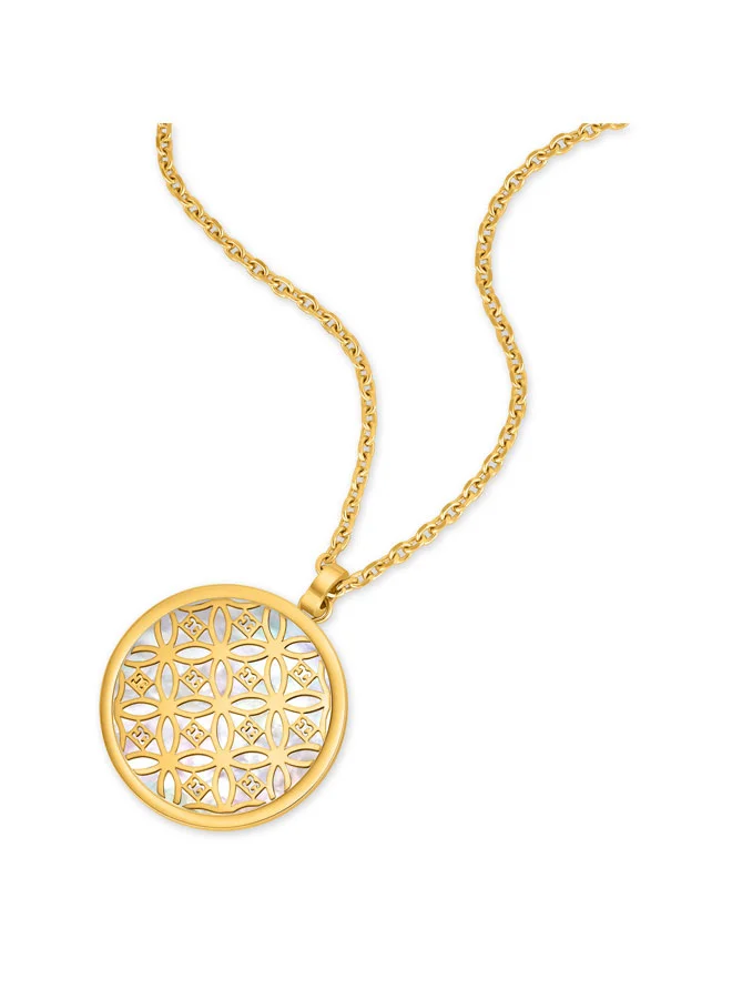 Escada Hind Gold Plated 316L Stainless Steel Pendant Necklace for Women