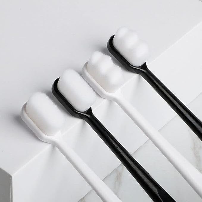 5pc Ultra Soft Micro Nano 10000 Bristles Manual Toothbrush For Better Cleaning Fragile & Sensitive Gums For Kids, Children - Image 1