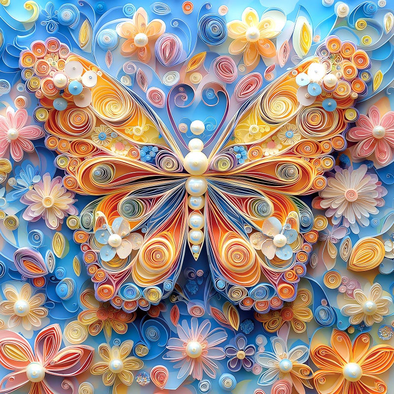 Blueforest Butterfly Flower 500 Piece Puzzles for Adults Large Puzzles for Seniors Impossible Challenge Art Jigsaw Puzzles for Gifts Party Games Family Fun 20x20 Inch Dust Free Puzzle - Image 3