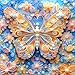 Blueforest Butterfly Flower 500 Piece Puzzles for Adults Large Puzzles for Seniors Impossible Challenge Art Jigsaw Puzzles for Gifts Party Games Family Fun 20x20 Inch Dust Free Puzzle - Image 2