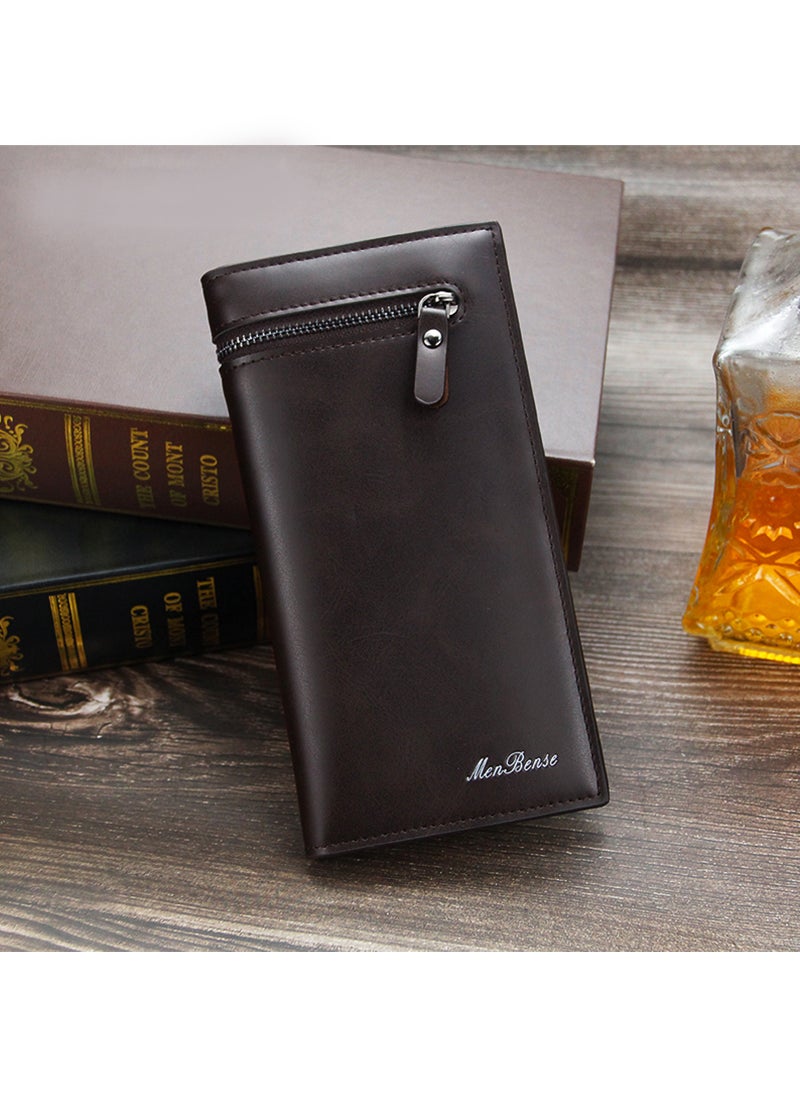 MenBense - Men's Multifunctional Large Capacity Long Wallet 19 * 9.5 * 2CM - Image 1