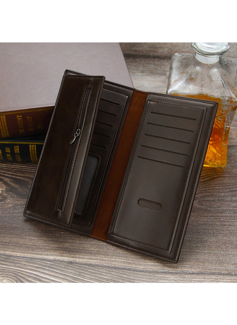 MenBense - Men's Multifunctional Large Capacity Long Wallet 19 * 9.5 * 2CM - Image 1