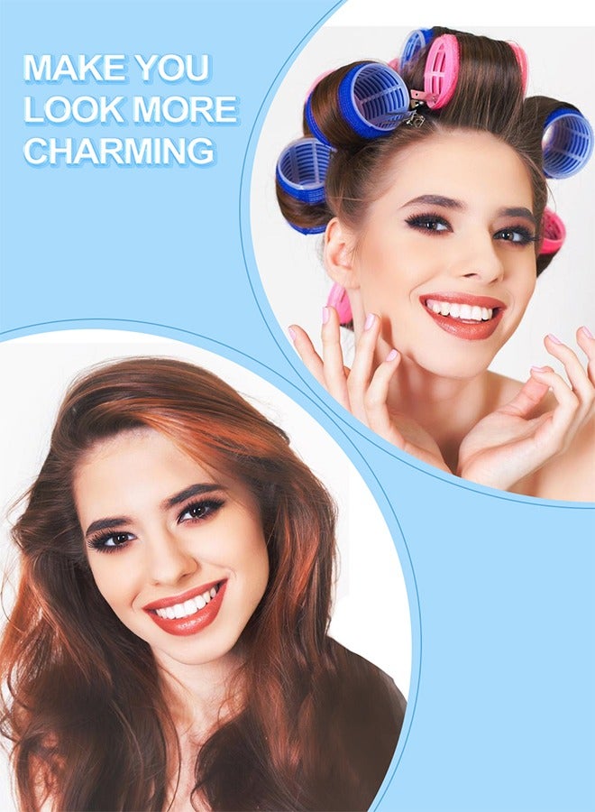 URbazaar 51 Pcs Hair Roller Set Velcro Rollers Curlers for Medium Hair Salon Hair Dressing Curlers With 3 Sizes Curlers DIY Rollers Hair Curlers - Image 4