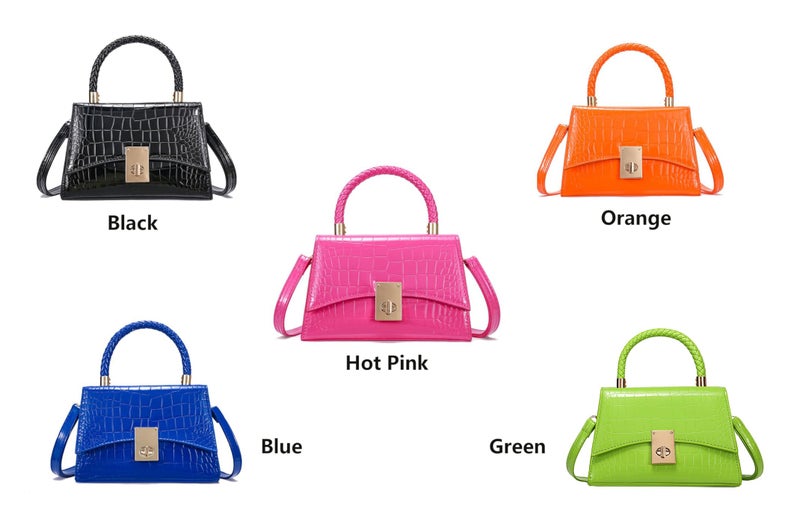 JHVYF Women Small Crossbody Bags Shoulder Bag Classic Satchel Handbags Ladies Cute Purses Satchels bag mini purse Green - Image 2