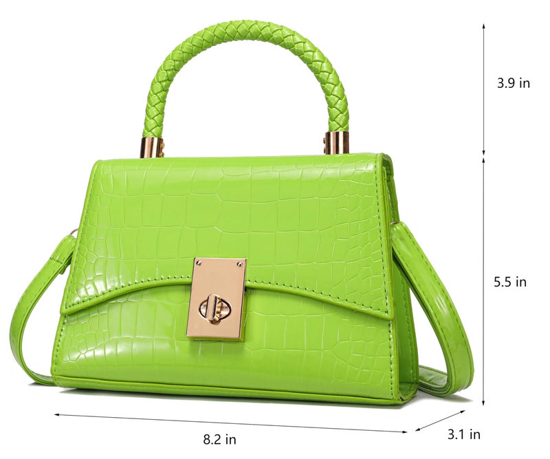 JHVYF Women Small Crossbody Bags Shoulder Bag Classic Satchel Handbags Ladies Cute Purses Satchels bag mini purse Green - Image 4