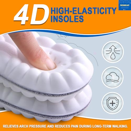 FreshDcart Height Increase Insoles for Men | Full-Length Insole Height Increase Shoes for Men & Women | Washable Memory Foam Slip Free Cushions | Multicolor | Pack of 1 - Image 3