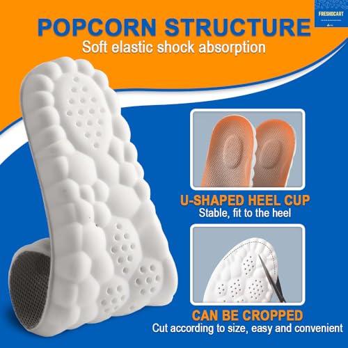FreshDcart Height Increase Insoles for Men | Full-Length Insole Height Increase Shoes for Men & Women | Washable Memory Foam Slip Free Cushions | Multicolor | Pack of 1 - Image 5