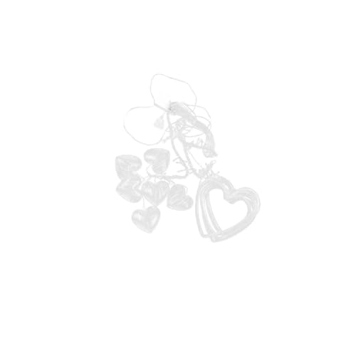 KHIZAR 6+6 Heart LED Curtain Lights for Room Decoration – Romantic Hanging LED Hearts for Wall, Window, Wedding, Bedroom, Party Decor (Warm White) - Image 2