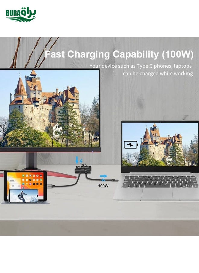 C201 Single Machine 8K30 Type-C / USB-C Bidirectional Switch 10Gbps HD Splitter
