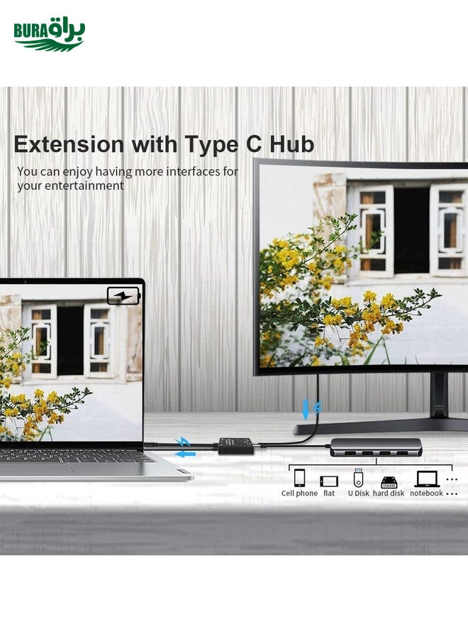 C201 Single Machine 8K30 Type-C / USB-C Bidirectional Switch 10Gbps HD Splitter