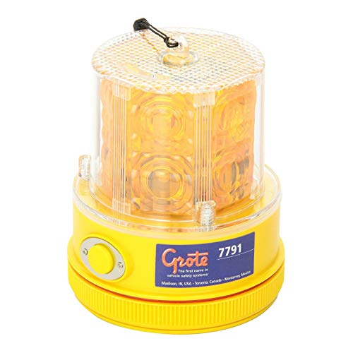 Grote 77913 Yellow 360° Portable Battery Operated LED Warning Light - Image 3