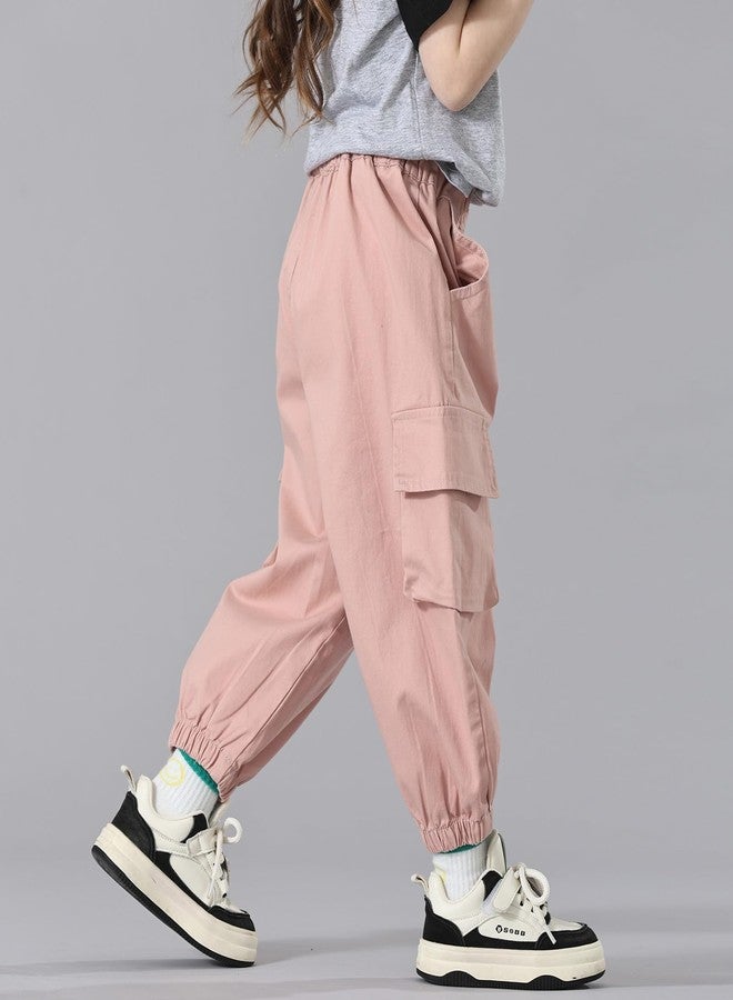 ميني باندا بنطلون ميني باندا للأطفال الصغار، بنطلون تشينو مطاطي للأطفال الصغار، لون وردي - Image 3