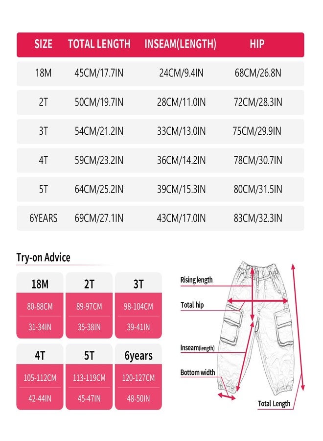ميني باندا بنطلون ميني باندا للأطفال الصغار، بنطلون تشينو مطاطي للأطفال الصغار، لون وردي - Image 4
