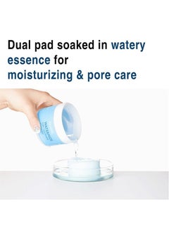 Pore Minimizing, Hydrating, and Exfoliating Pads, Cotton Pads Enriched with Sea Water and Ceramide for Nourishment and Hydration – MEDIHEAL Watermide Pore Tightening Essence Pad 50 Sheets