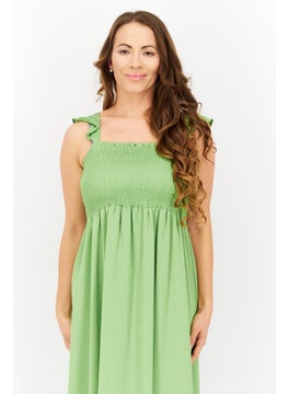 INC Women Textured Midi Dress, Green  - Image 2
